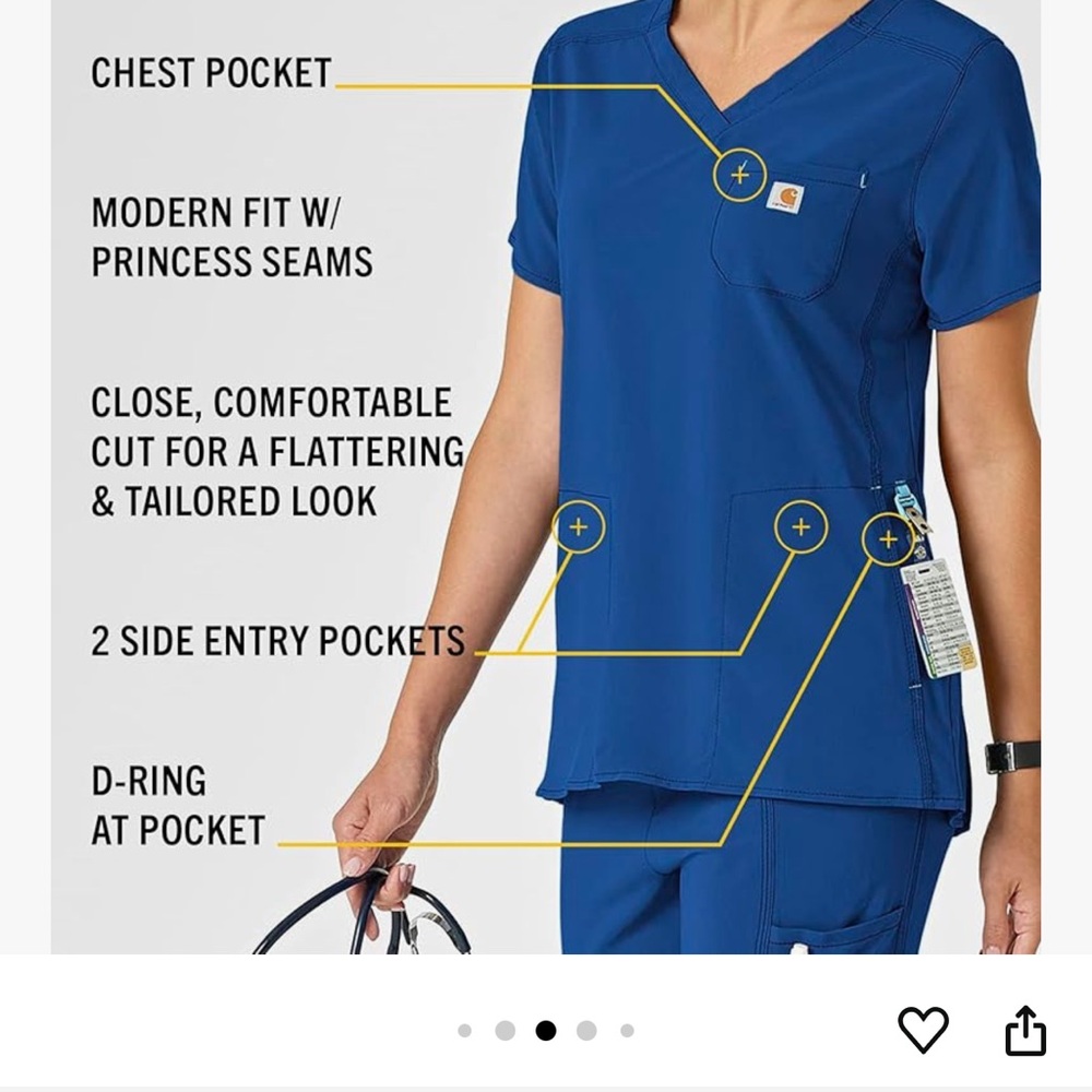 Scrub top - Picture 4 of 5